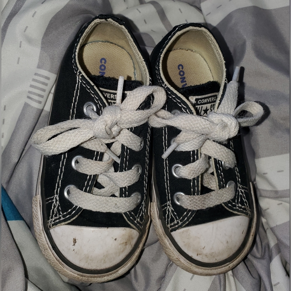 Converse All Star black and white toddler size 6